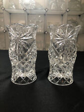 Clear Cut Crystal 1920's Candle Lamps picture