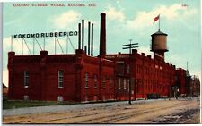 Kokomo IN Indiana - Rubber Works Factory Vintage c.1910 Postcard picture