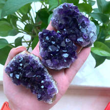 10Pcs Wholesale Natural Amethyst Crystal Quartz Cluster Druzy Specimen Minerals picture