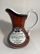 Vintage Mozart Music Pitcher,Formalities Melody Mahogany Collection 10 X 7  Mint picture