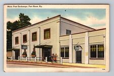 Fort Knox KY-Kentucky, Main Post Exchange, Antique Vintage Souvenir Postcard picture
