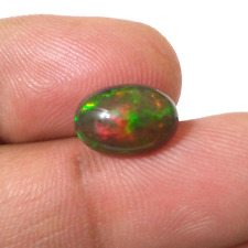 AAA+ Beautiful Ethiopian Black Opal Cabochon Oval 2.65 Crt Loose Gemstone picture