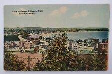 Revere , MA View of Revere & Beach from Beachmont Hill 1900s Postcard K19 picture