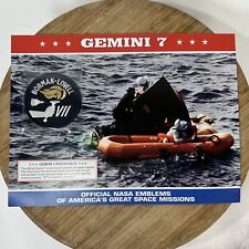 GEMINI 7 Borman Lovell NASA SPACE MISSION CREW PATCH EMBLEM Card WILLABEE WARD picture