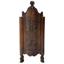 Antique Small French Provincial Walnut Hanging (Fariniere) Flour Box c. 1920 picture