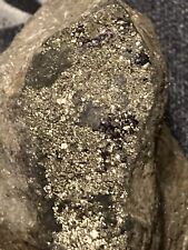 Museum Quality Extremely Rare Calaverite (Gold) On Purple Fluorite Specimen picture