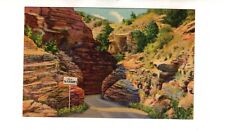 Circa 1940 postcard, The Narrows, Williams Canyon, Colorado Springs, Colorado  picture