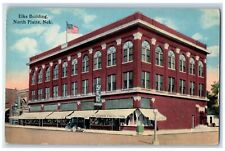 c1910s Elks Building North Platte Exterior Roadside Nebraska NE Shops Postcard picture