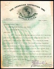 1901 Buffalo NY - Pan American Exposition - Color Rare Letter Head Bill picture