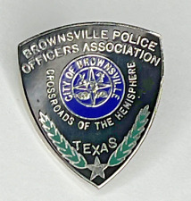 Brownsville Police Officers Association Texas Lapel Hat Pin picture