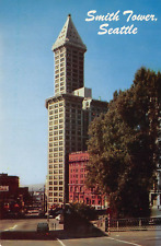 BANNER POSTCARDS        Smith Tower Seattle 42 Stories High picture