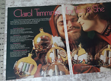 1968 Clairol Vintage Print Ad Gift Sets Nail Polish Lip Stick Santa Redhead Girl picture