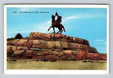 Cody WY-Wyoming, Cody Memorial, Antique, Vintage Souvenir Postcard picture