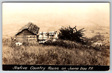 RPPC Native Country House Juana Diaz Puerto Rico c1910s Postcard picture