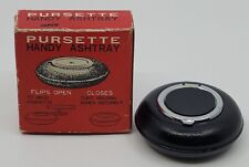 Vintage Pursette Handy Flip Open Portable Ashtray With Original Box Unused  picture