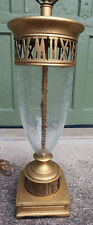 Rare Frederick Cooper Crackle Glass Greek Table Desk Lamp Hollywood Regency picture