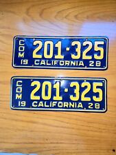 1928 A Commercial License Plates Caiforina picture