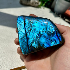 420g Natural Blue Flash Labradorite Quartz Crystal Freeform Healing 75th picture