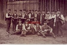 BERN SWITZERLAND GROUP PHOTO OF MEN J KELLER PHOTO-ATELIER WERTE SCHWAGERIN 1912 picture