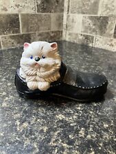 Vintage Alberta’s Mold Inc. Ceramic Kitty Cat In Loafer picture