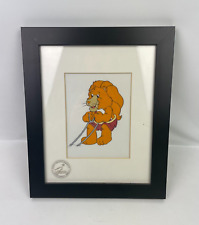 Care Bears Animation Cel Nelvana Brave Heart Bear Cartoon Vintage 1980's Framed picture