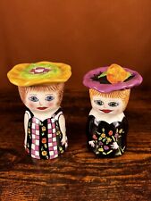 Vintage Susan Paley By Ganz Michelle and Jane Salt & Pepper Shakers picture