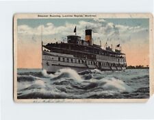 Postcard Steamer Running, Lachine Rapids, Montreal, Canada picture
