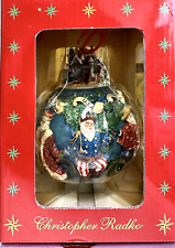 Christopher Radko Santa’s Around the World II Christmas Santa Ornament Boxed picture