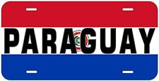 Paraguay Flag with Country Name Novelty Car Tag License Plate picture