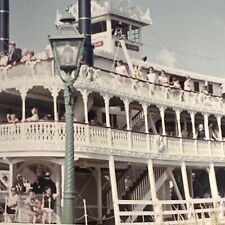 VINTAGE PHOTO 1960S Disneyland Mark Twain Riverboat Ride COLOR SNAPSHOT picture