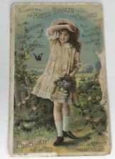 Vintage Victorian Trade Card ~ 1889 HOYTS GERMAN COLOGNE and RUBIFOAM picture