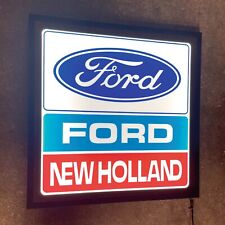 FORD NEW HOLLAND LED ILLUMINATED LIGHT UP GARAGE SIGN 7740 8340 6610 7840 5030 picture