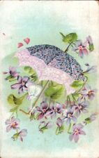 Postcard, Floral Umbrella, The Royal Series, Posted 1909 picture