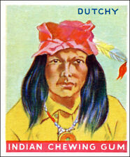 1933 GOUDEY INDIAN CHEWING GUM Reproduction VINTAGE TRADING CARD DUTCHY #40 picture