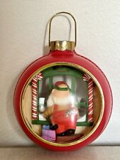 Vintage Hallmark Santa's Workshop 1984 Christmas Ornament Lighted Diorama 2 Side picture