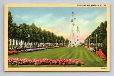 Garden Tower Playland Amusement Park Rye Beach Rye New York Postcard c1942 picture