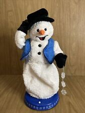 Gemmy Spinning Snowflake Snowman 2002 Animated Singing Snow Miser picture