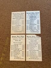 Lot of 4 Barnett Bros Circus Trained Show 1932 Route Card Program Book Catalog picture