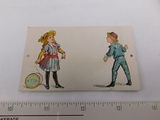 1870's-80's ONT Clark's Thread Spinning Paper Toy Jump Rope Victorian Card  F29 picture