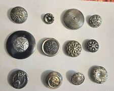 Mixed vintage Ornate Metal  buttons mix lot of  12 L2 picture