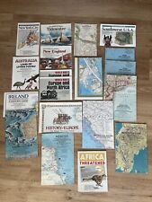 Lot of 19 Vintage National Geographic Maps US Europe Africa Antarctica picture
