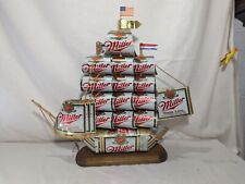 Miller High Life Beer Can Sailing Ship Boat Folk Art picture