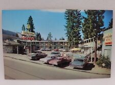Vintage Postcard Lucky Lodge Motel Lake Tahoe California US 50 Old Cars picture