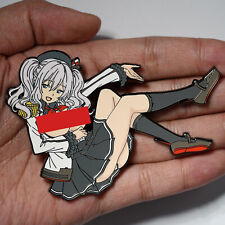Anime Kantai Collection Kancolle Kashima figure Metal limit Pin Badge Large size picture