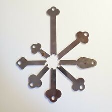 8 Uncut Flat Skeleton Keys In A Variety Of Sizes  picture