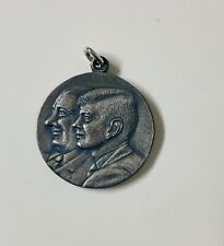 1961 Inaugural Ball KENNEDY JOHNSON Silver Pendant  JANUARY 20 picture