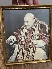 Vintage Pope Print Picture Catholic Church Decor picture