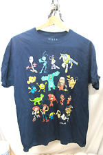 Disney PIXAR characters print short sleeve 100% cotton T-shirt adult Medium picture