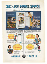 Vintage General Electric Refrigerator Freezer Ad 1951 More Space Worlds Finest picture