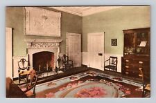 Fredericksburg VA-Virginia, Library At Kenmore Home Betty Lewis Vintage Postcard picture